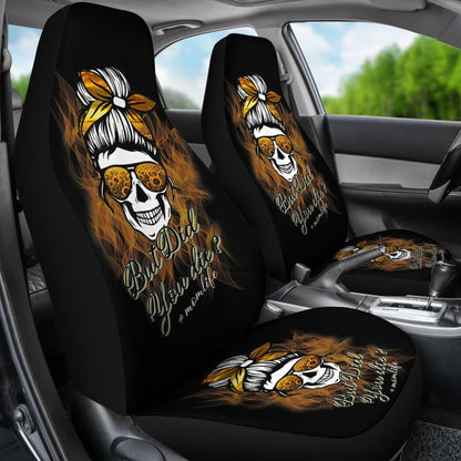 But Did You Die Mom Life Skull Bandana Sunflower Lovers Car Seat Covers