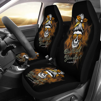 But Did You Die Mom Life Skull Bandana Sunflower Lovers Car Seat Covers