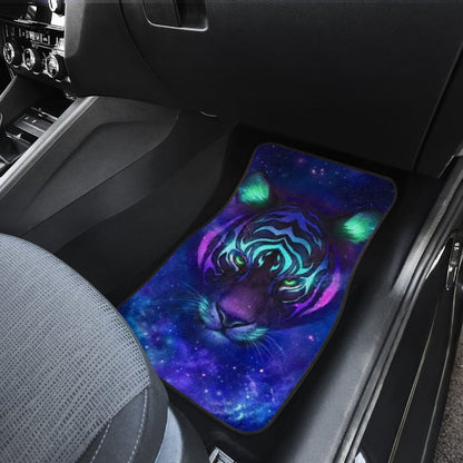 Digital Galaxy Tiger Face Car Floor Mats