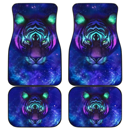 Digital Galaxy Tiger Face Car Floor Mats
