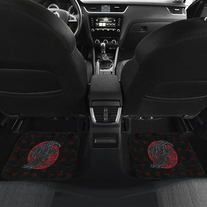 Viking Odin'S Raven Rune Car Floor Mats