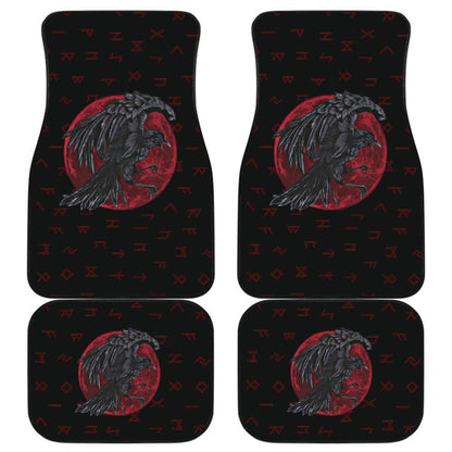 Viking Odin'S Raven Rune Car Floor Mats