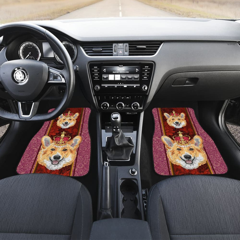 Cute Pembroke Welsh Corgi Dog Print Car Floor Mats