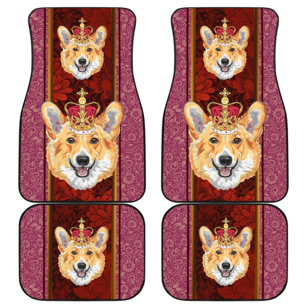 Cute Pembroke Welsh Corgi Dog Print Car Floor Mats