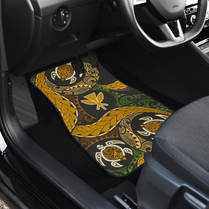Amazing Native Hawaiians Kanaka Maoli Polynesian Tattoo Turtle Car Floor Mats