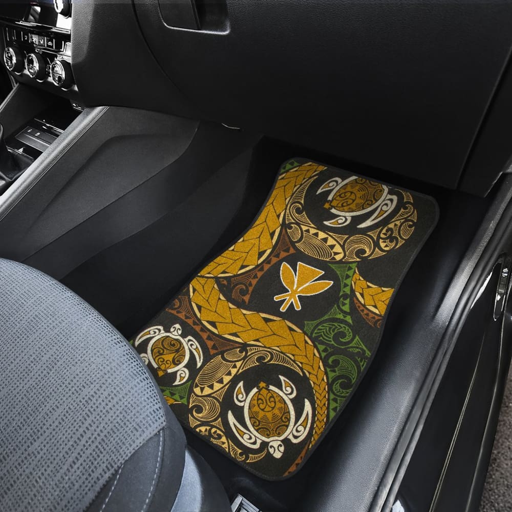 Amazing Native Hawaiians Kanaka Maoli Polynesian Tattoo Turtle Car Floor Mats