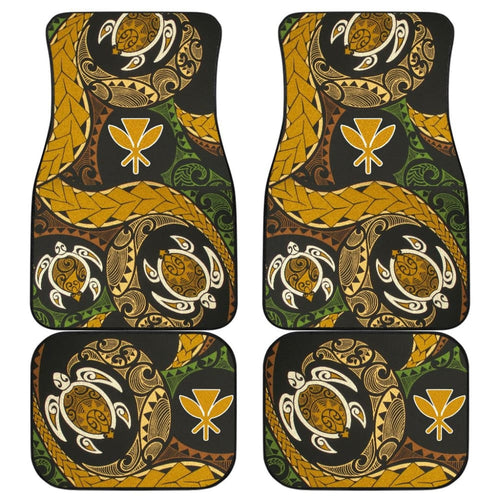 Amazing Native Hawaiians Kanaka Maoli Polynesian Tattoo Turtle Car Floor Mats