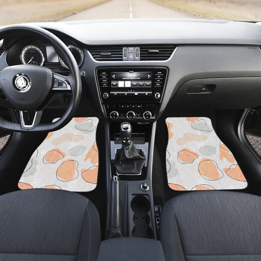 Colorful Cowhide Print Art Car Floor Mats