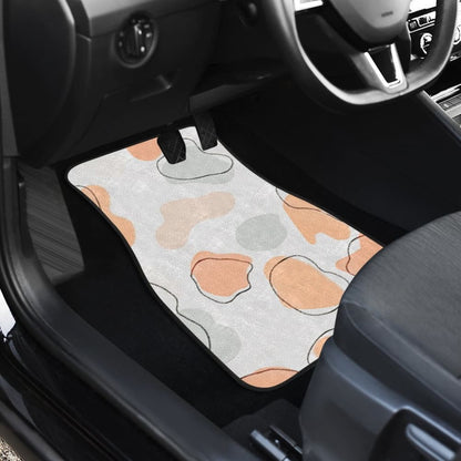Colorful Cowhide Print Art Car Floor Mats