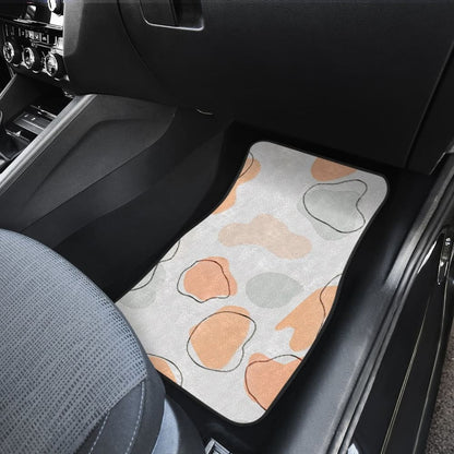 Colorful Cowhide Print Art Car Floor Mats