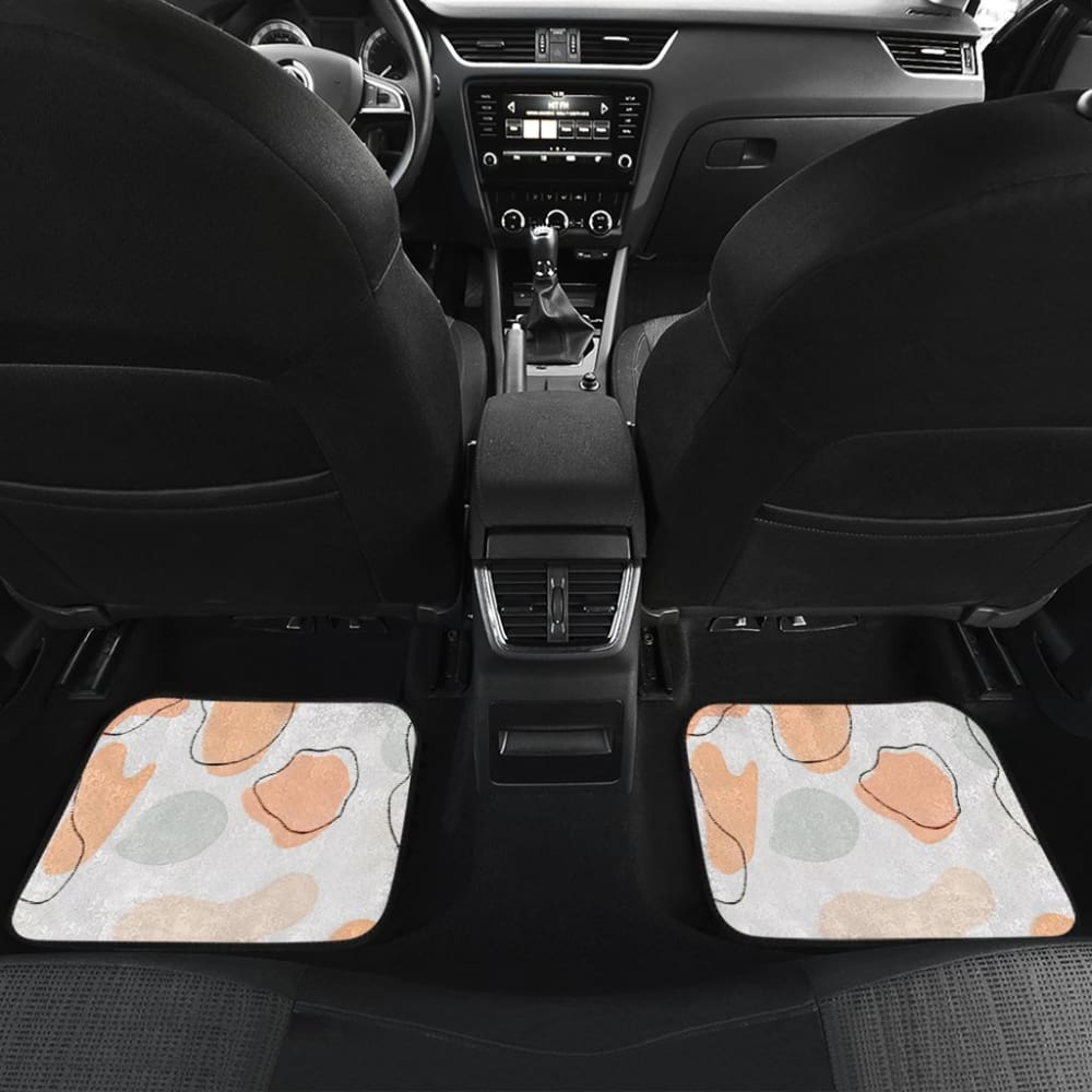 Colorful Cowhide Print Art Car Floor Mats