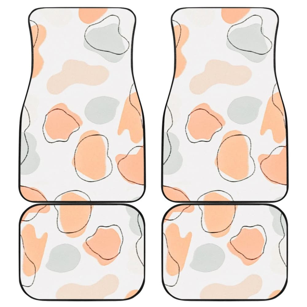 Colorful Cowhide Print Art Car Floor Mats