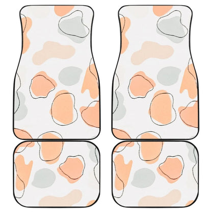 Colorful Cowhide Print Art Car Floor Mats