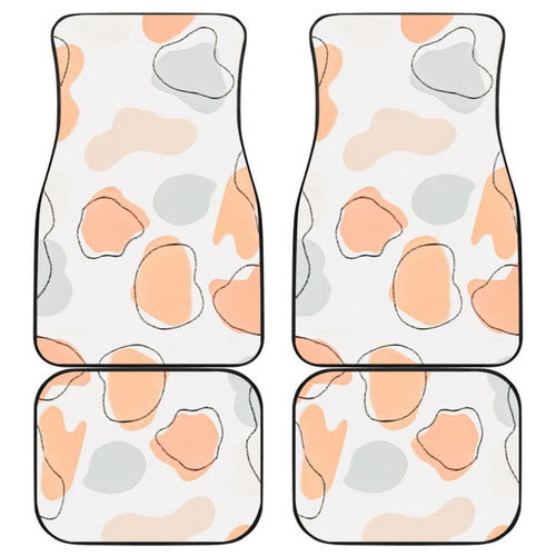 Colorful Cowhide Print Art Car Floor Mats