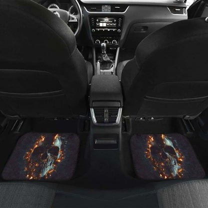 Set Of Pcs Flaming Skull Car Mats