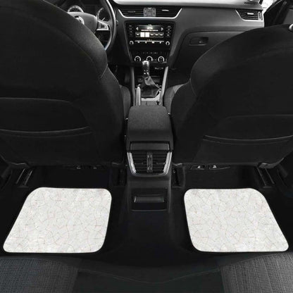 Arabic White Pattern Front And Back Car Mats