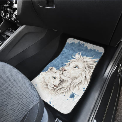 Sun And Moon Lion Car Floor Mats Meaningful Gifts Idea Custom Car Accessories