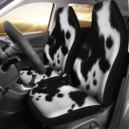 Cowhide Printed Car Seat Covers Protector