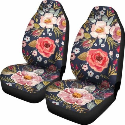 Floral Car Seat Covers Vintage Flowers