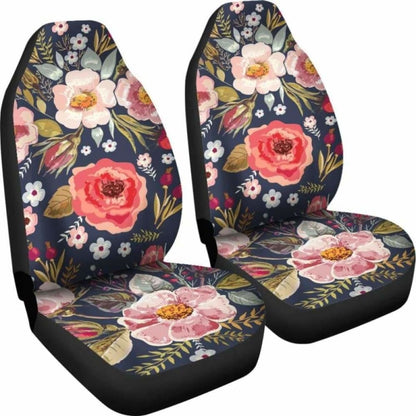 Floral Car Seat Covers Vintage Flowers