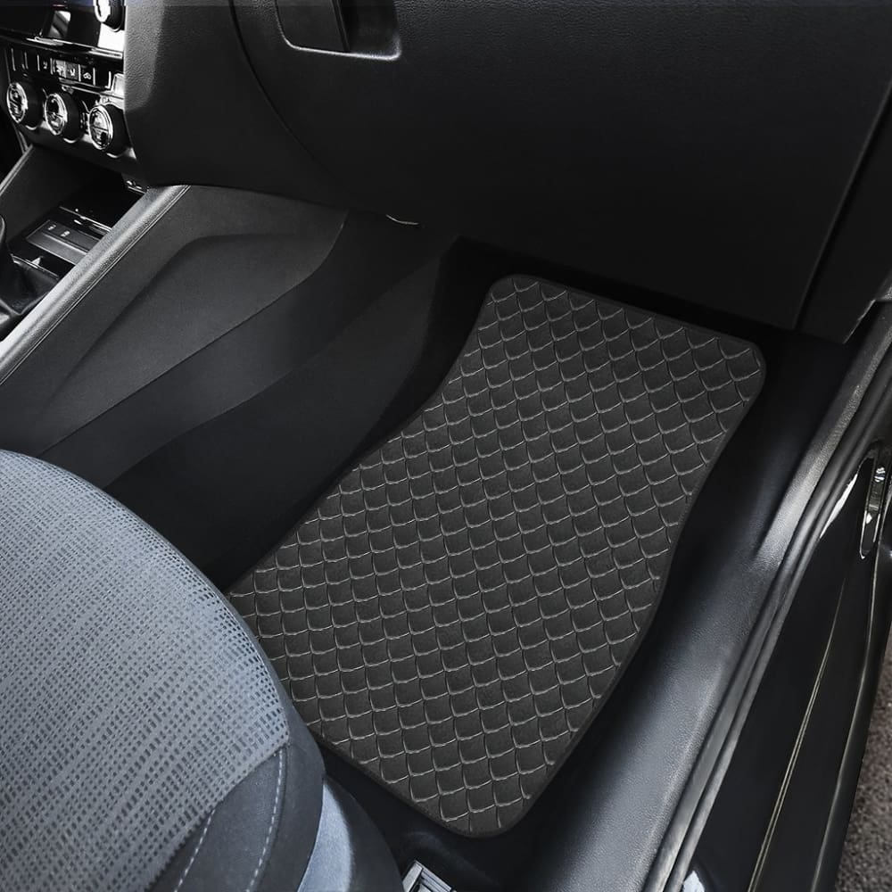 Dark Dragon Skin Scale Car Floor Mats