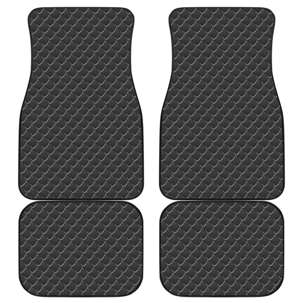 Dark Dragon Skin Scale Car Floor Mats
