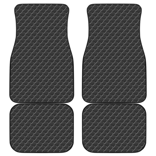 Dark Dragon Skin Scale Car Floor Mats