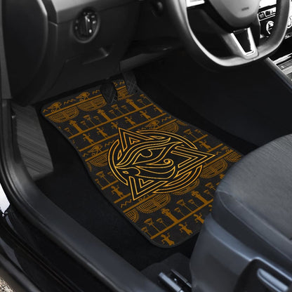Amazing Ancient Egyptian Eyes Of Horus Powerful Symbol Car Floor Mats