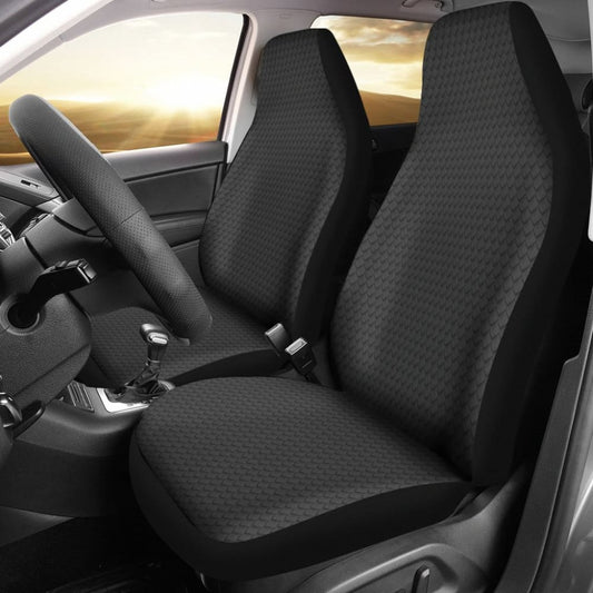 Gray Dragon Skin Scale Car Seat Covers