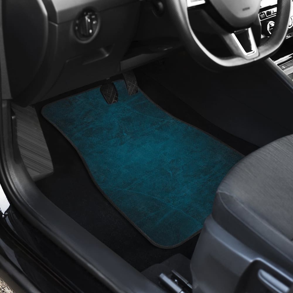 Navy Blue Grunge Car Floor Mats