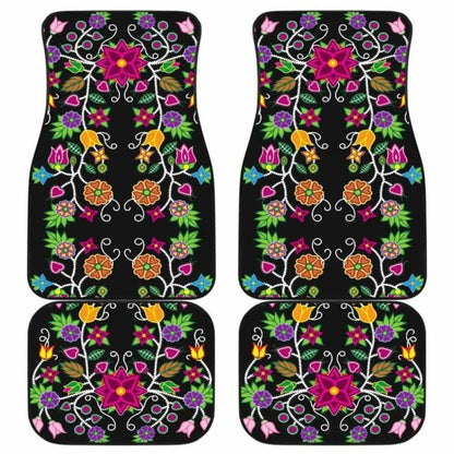 Floral Beadwork  Car Floor Mats