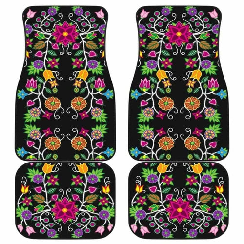 Floral Beadwork  Car Floor Mats