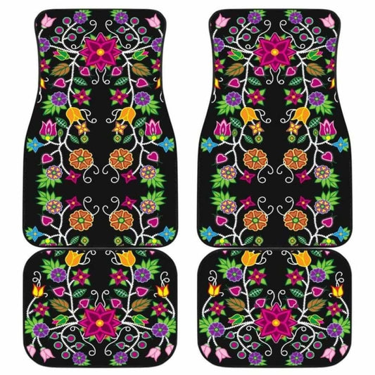 Floral Beadwork  Car Floor Mats