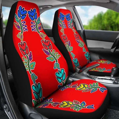 Generations Floral Red Car Seat Covers