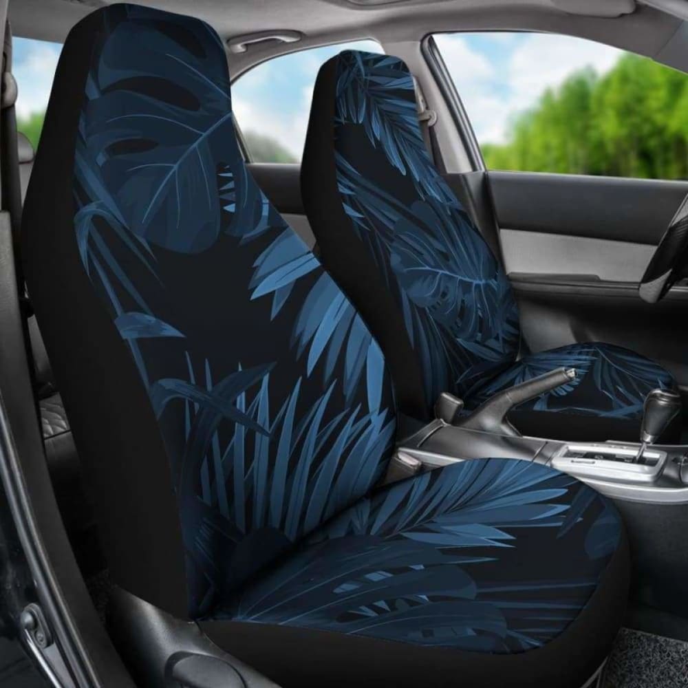 Dark Leaves Car Seat Covers