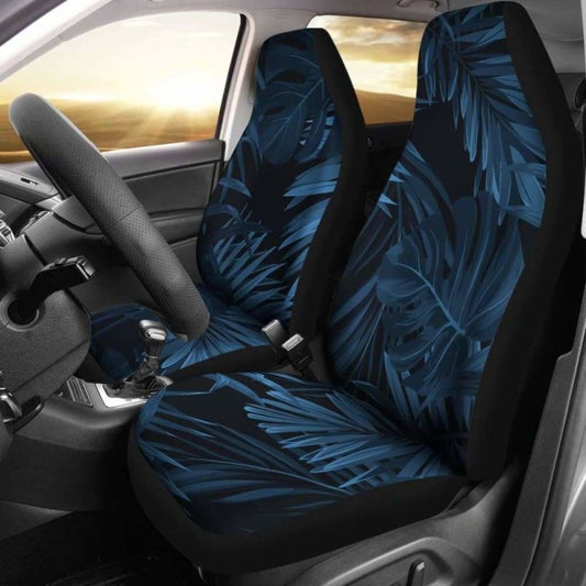 Dark Leaves Car Seat Covers