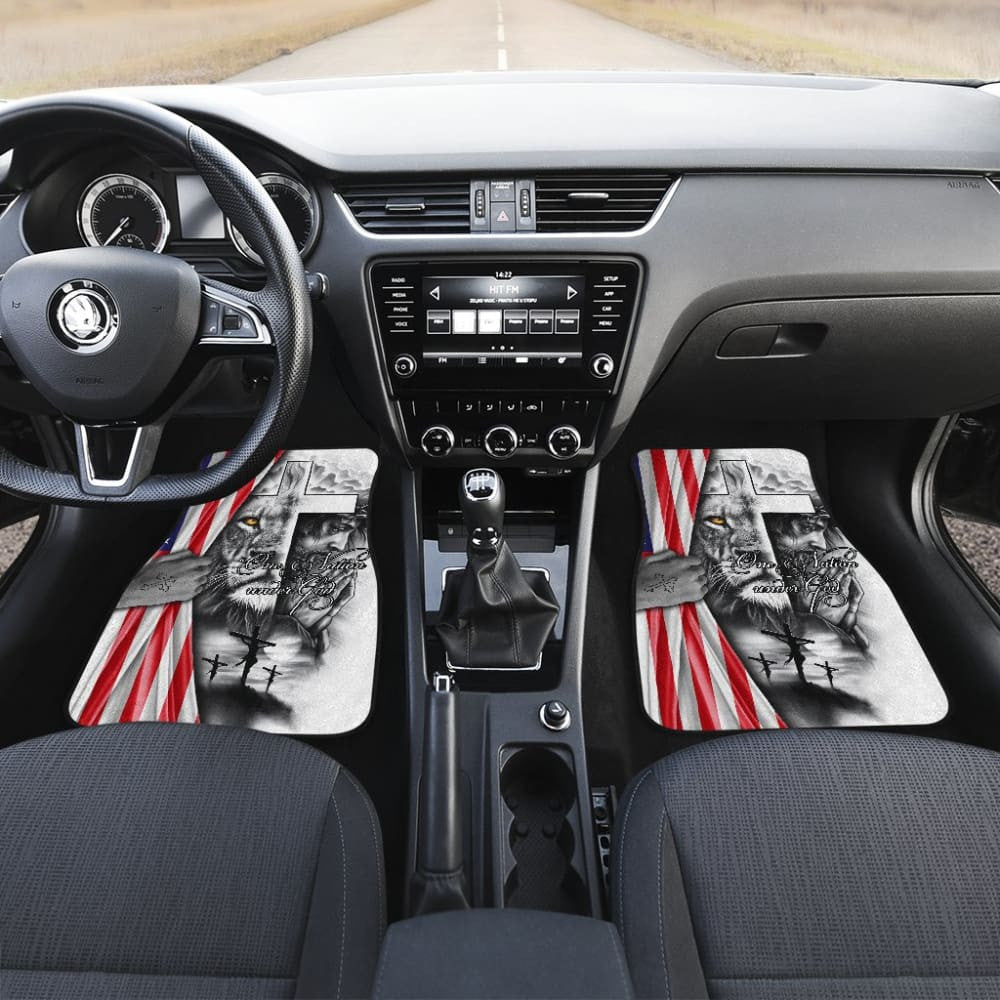 One Nation Under God American Flag Day Independence Car Floor Mats