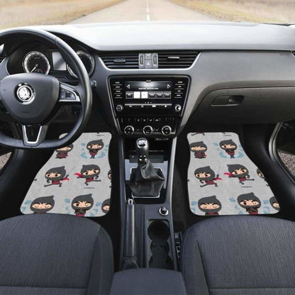 Cute Ninja Pattern Front And Back Car Mats