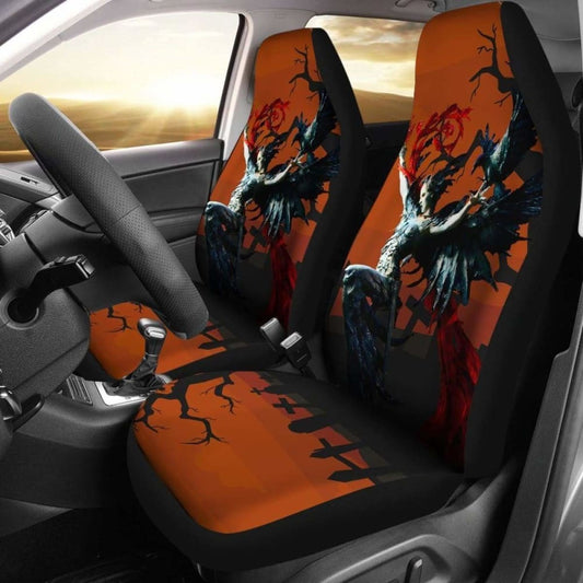 Celtic MorriGan Car Seat Covers (Halloween Edition) - MorriGan Goddess -
