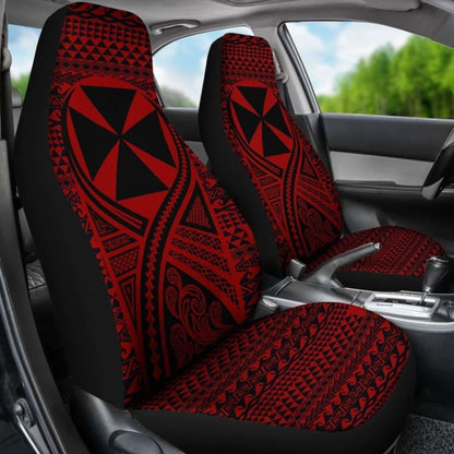 Wallis And Futuna Car Seat Cover Lift Up Red