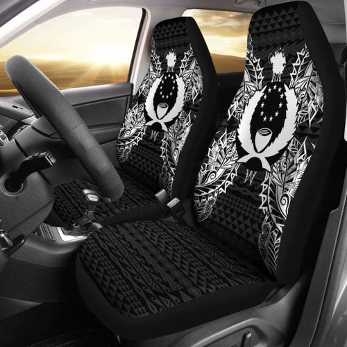 Pohnpei Polynesia Car Seat Cover Map Black