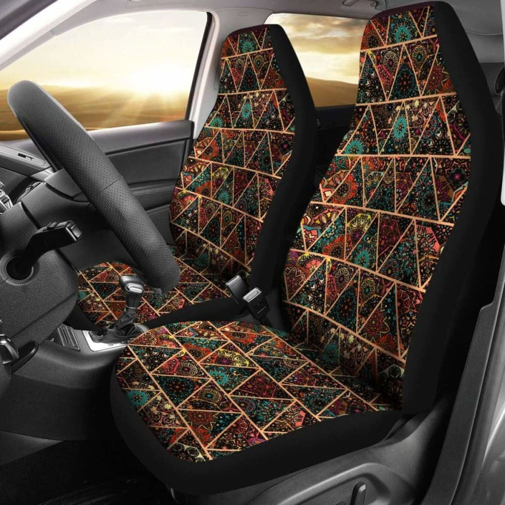 Yoga Floral And Mandala Car Seat Cover S