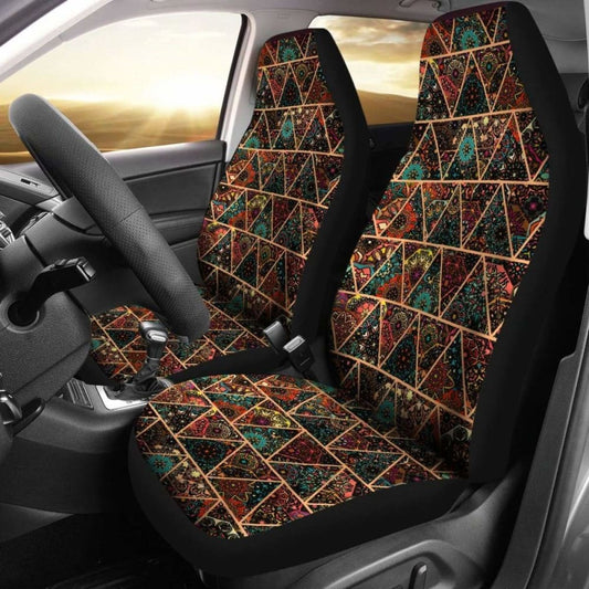 Yoga Floral And Mandala Car Seat Cover S