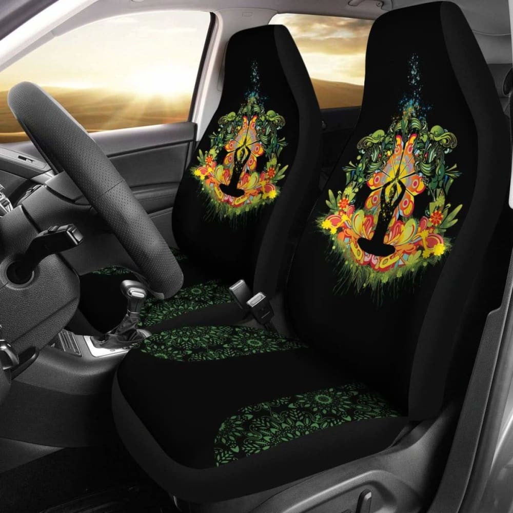 Yoga Glowing Heart Car Seat Cover