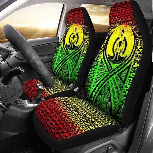 nuatu Car Seat Cover - nuatu Coat Of Arms Polynesian Tattoo Reggae -