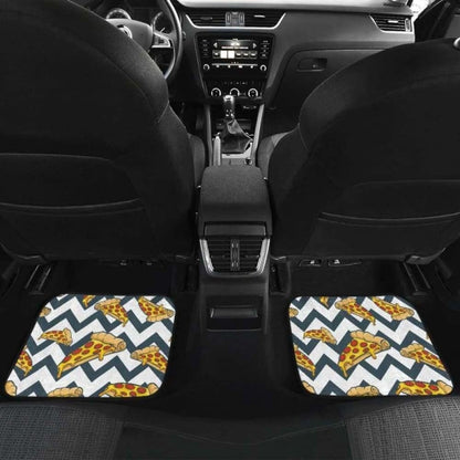 Pizza Design Pattern Front And Back Car Mats
