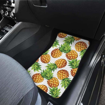 Pineapples Design Pattern Front And Back Car Mats