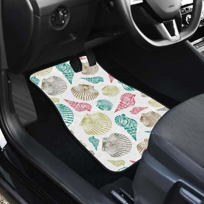 Colorful Shell Pattern Front And Back Car Mats