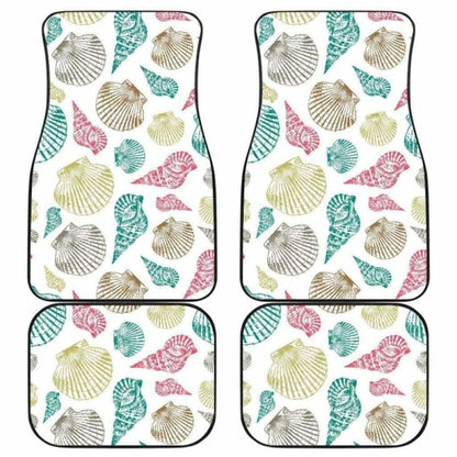 Colorful Shell Pattern Front And Back Car Mats