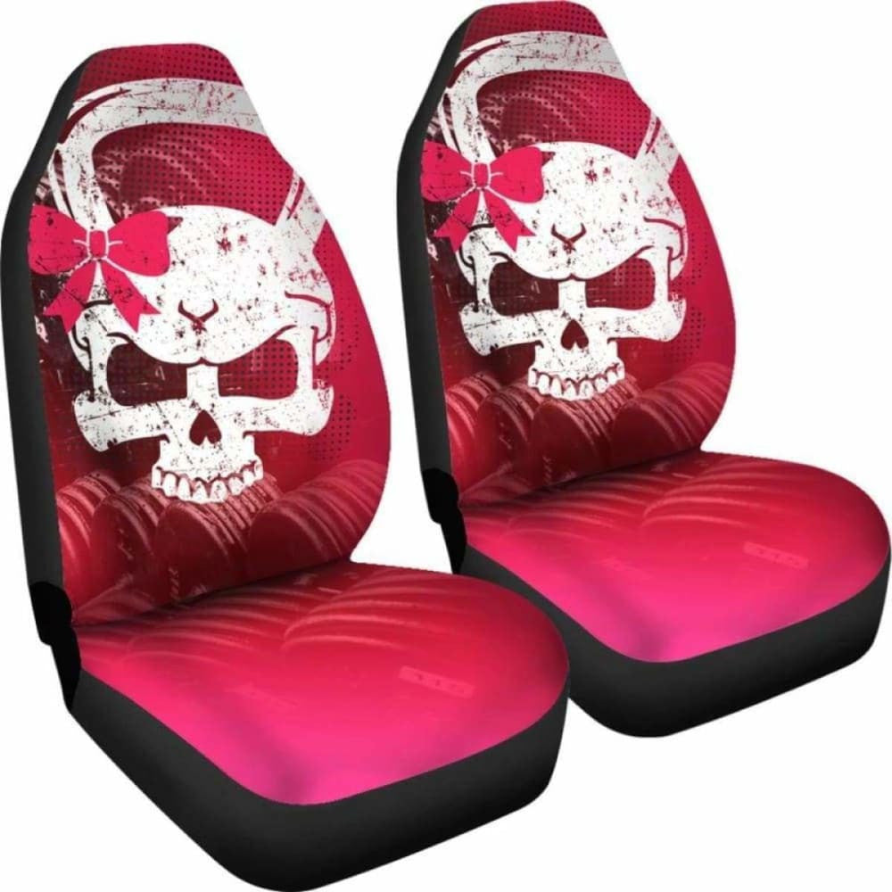 Kettlebell Skull Fitness Car Seat Covers